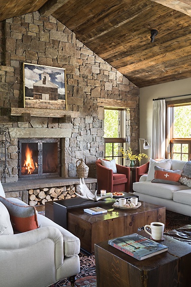 Great Room - Shooting Star Cabin 02 - Teton Village, WY - Luxury Villa Rental