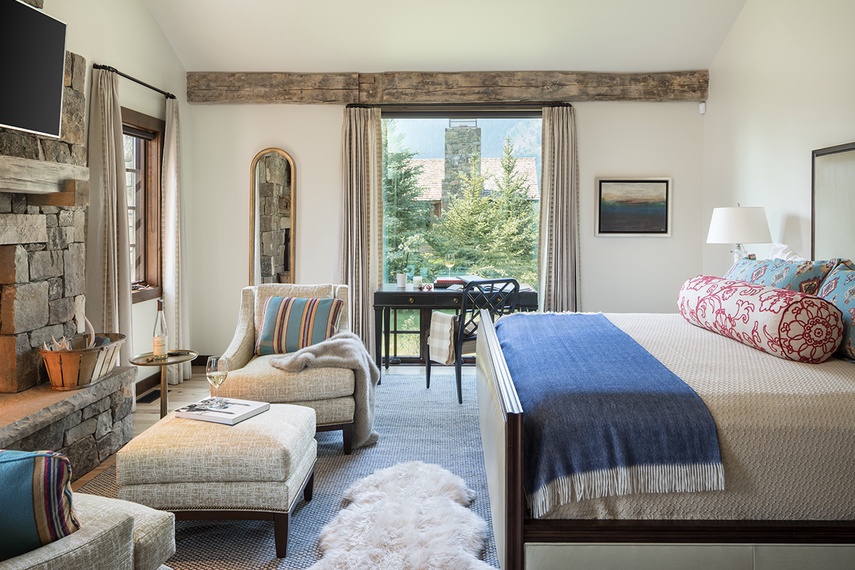 Primary Bedroom - Four Pines 14 - Teton Village, WY - Luxury Villa Rental