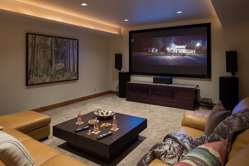 Theater - Lost in the Woods - Wilson, WY - Luxury Villa Rental