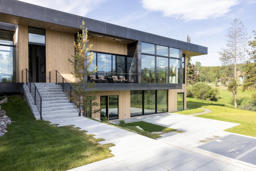 Back Exterior - Eagle's Vantage - Wilson, Wyoming - Luxury Villa Rental