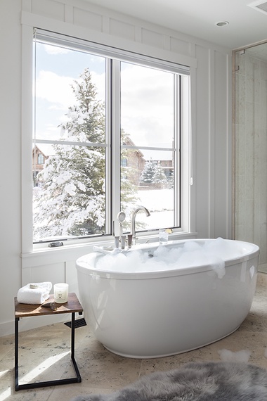 Main Level Primary Bathroom - Four Pines 102 - Teton Village, WY - Luxury Villa Rental