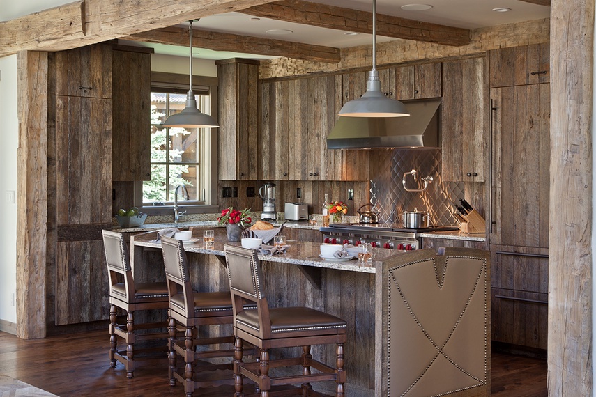 Kitchen - Fish Creek Lodge 02 - Teton Village, WY - Luxury Cabin Rental