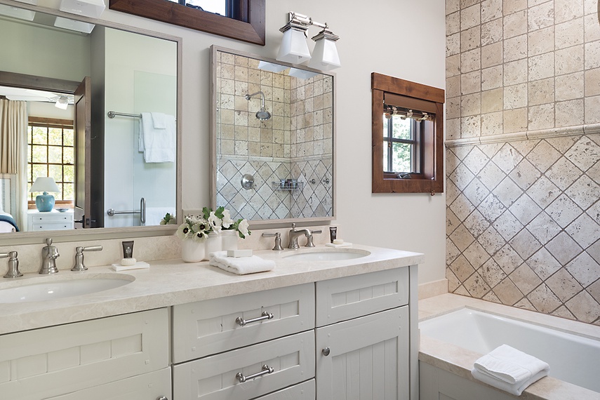 Guest Bedroom 02 Bathroom - Shooting Star Cabin 11 - Teton Village, WY - Luxury Villa Rental