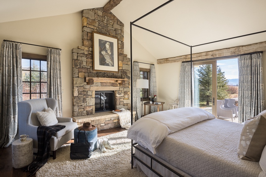 Primary Bedroom - Four Pines 77 - Teton Village, WY - Luxury Villa Rental