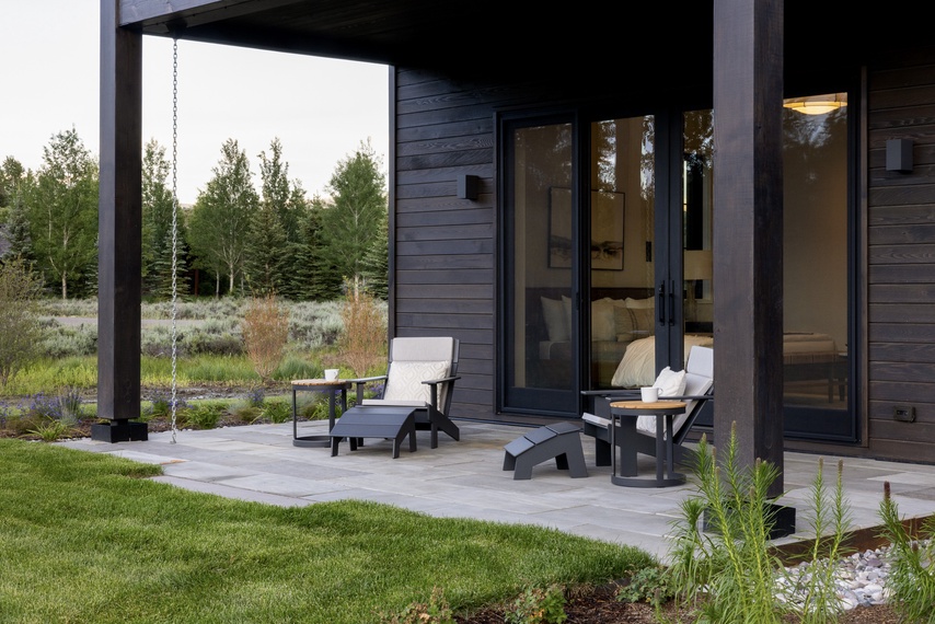 Patio off Main Level Primary - Northern Hideaway - Jackson, WY - Luxury Villa Rental