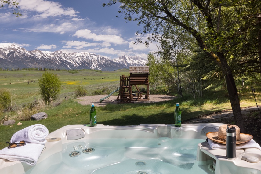 Hot Tub - Home on the Range - Jackson Hole, WY - Luxury Villa Rental