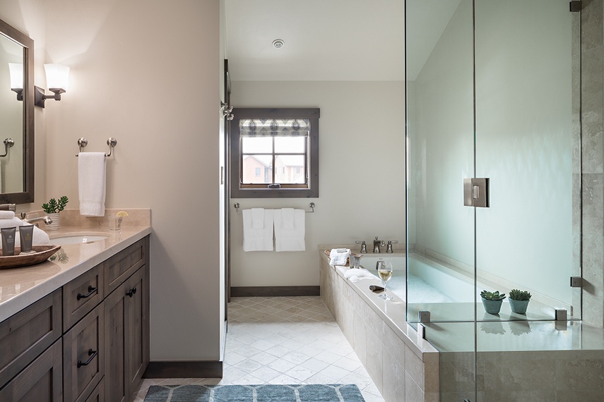Junior Suite Bathroom - Four Pines 08 - Teton Village, WY - Luxury Villa Rental