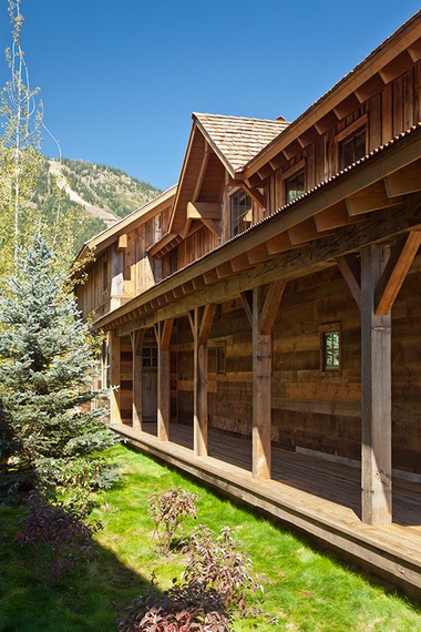 Front Entry - Fish Creek Lodge 02 - Teton Village, WY - Luxury Cabin Rental
