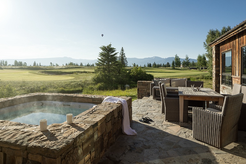 Hot Tub - Shooting Star Cabin 04 - Teton Village, WY - Luxury Villa Rental