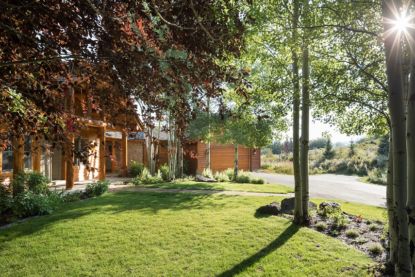 Front Exterior - Two Elk Lodge  - Jackson Hole, WY - Luxury Villa Rental