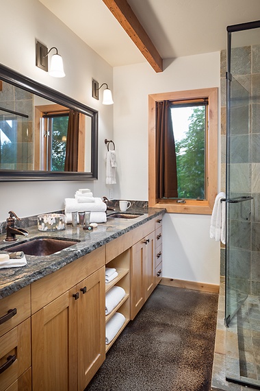 Master Bathroom - Munger View - Jackson Hole, WY - Luxury Villa Rental