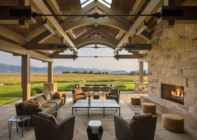 Patio - Le Refuge - Jackson Hole, Wyoming - Luxury Villa Rental