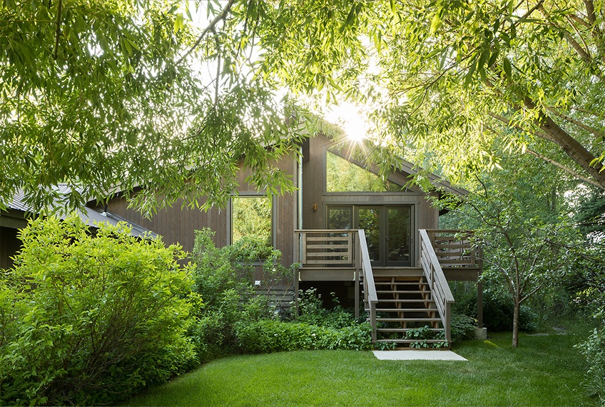 Back Exterior - Sundown - Jackson WY - Luxury Villa Rental