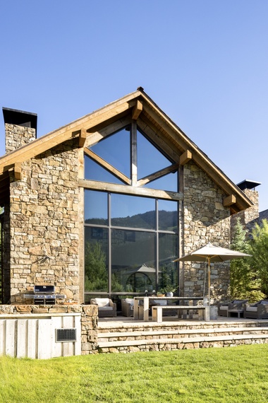 Back Exterior - Fish Creek Lodge 08 - Teton Village, WY - Luxury Villa Rental