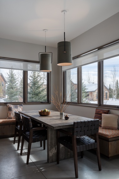Breakfast Nook - Randonnée Lodge - Teton Village, WY - Luxury Villa Rental