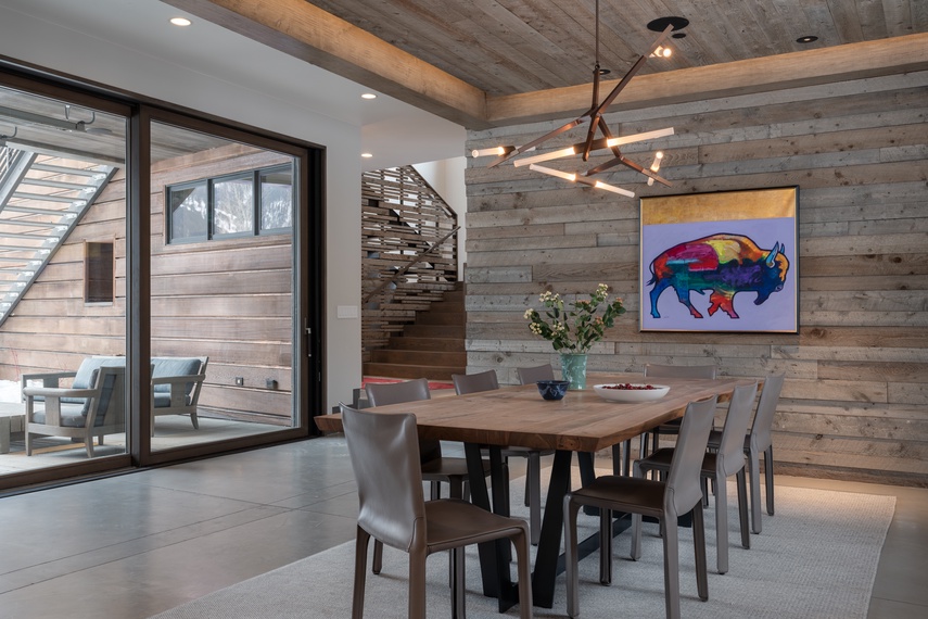 Dining - Randonnée Lodge - Teton Village, WY - Luxury Villa Rental