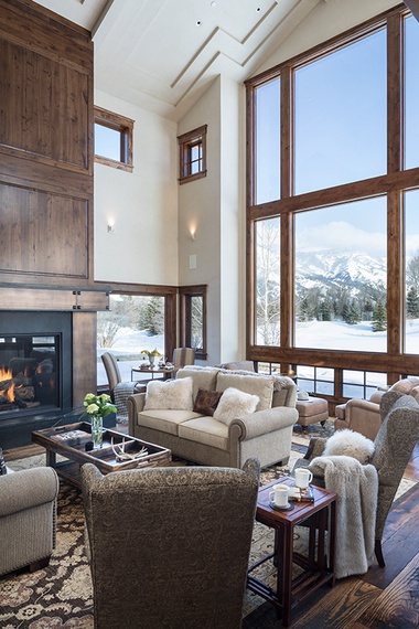 Great Room - Chateau on the West Bank - Jackson Hole, WY -  Luxury Villa Rental