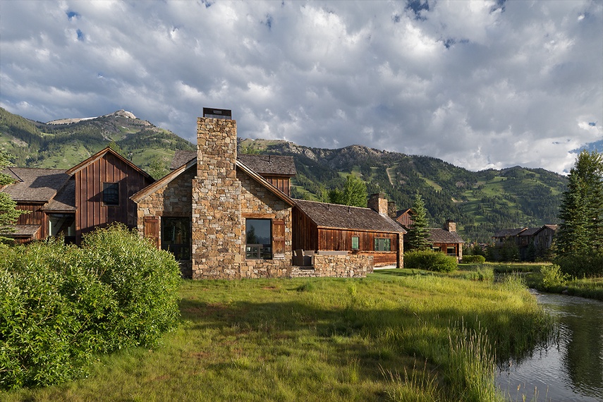 Back Exterior - Shooting Star Cabin 04 - Teton Village, WY - Luxury Villa Rental