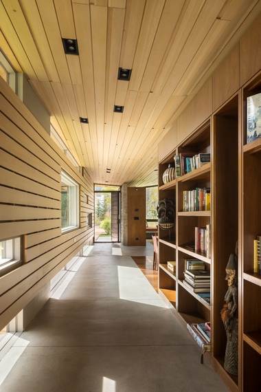Hallway to Guest House - Wilderness Meadow - Jackson Hole, WY - Private Luxury Villa Rental
