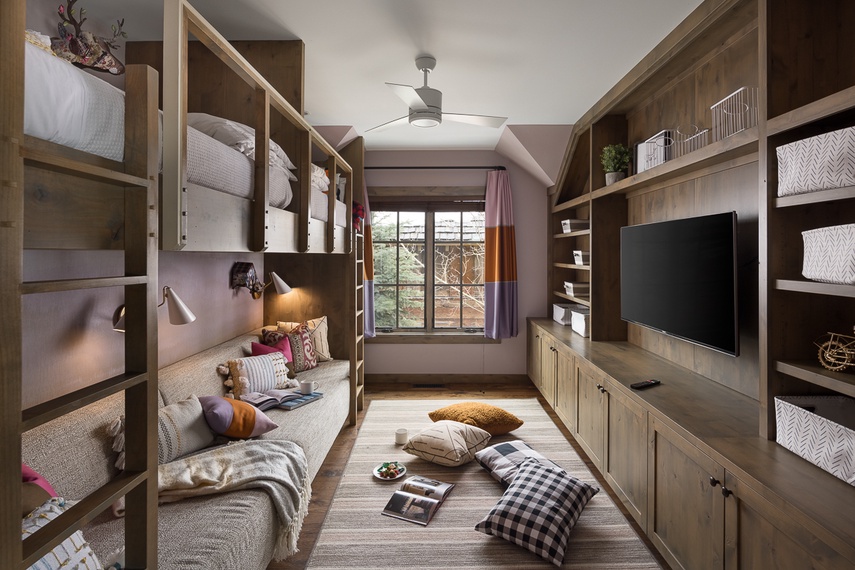 Media Room - Fish Creek Lodge 05 - Teton Village, WY - Luxury Villa Rental