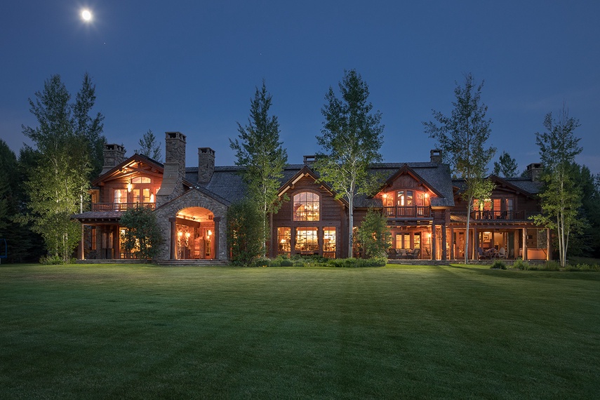 Rear Exterior - Royal Wulff Lodge - Jackson Hole, WY - Private Luxury Villa Rental