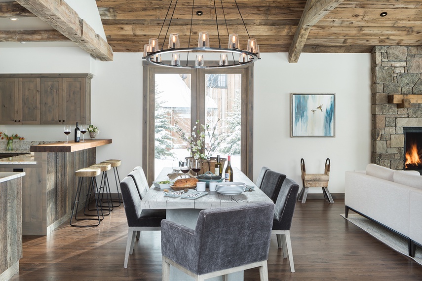 Dining Room - Four Pines 06 - Teton Village, WY - Luxury Villa Rental