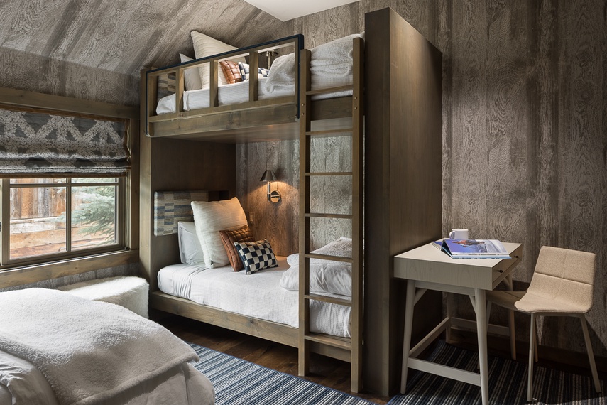 Guest Bedroom 2 - Fish Creek Lodge 05 - Teton Village, WY - Luxury Villa Rental