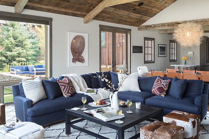 Great Room - Four Pines 08 - Teton Village, WY - Luxury Villa Rental