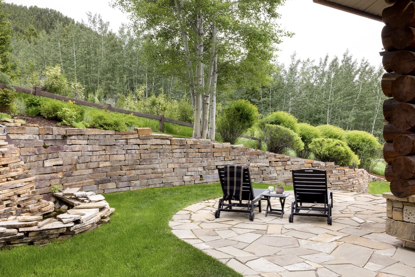 Side Patio - Rodeo Ridge - Jackson WY - Luxury Villa Rental