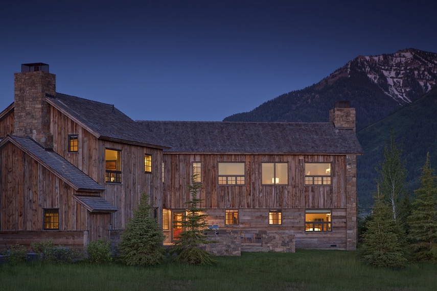 Back Exterior - Shooting Star Cabin 02 - Teton Village, WY - Luxury Villa Rental
