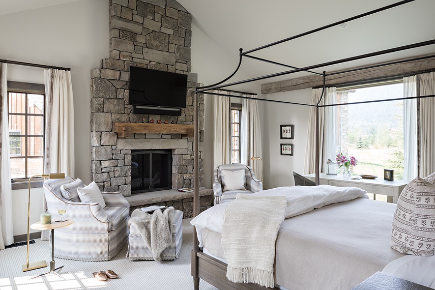 Primary Bedroom - Four Pines 08 - Teton Village, WY - Luxury Villa Rental