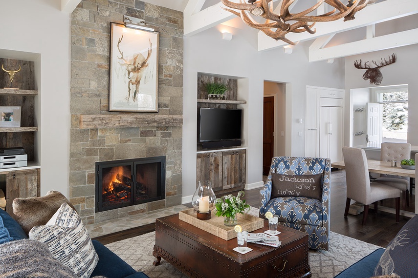 Great Room - Pines Garden Home 4140 - Jackson Hole Luxury Villa Rental