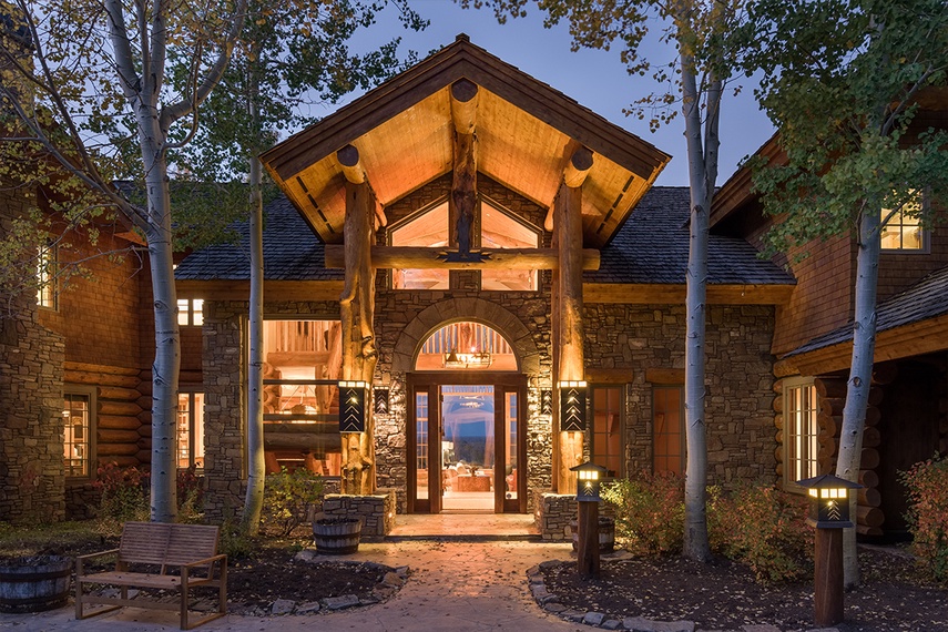 Entry - Mountain View - Wilson, WY - Luxury Villa Rental