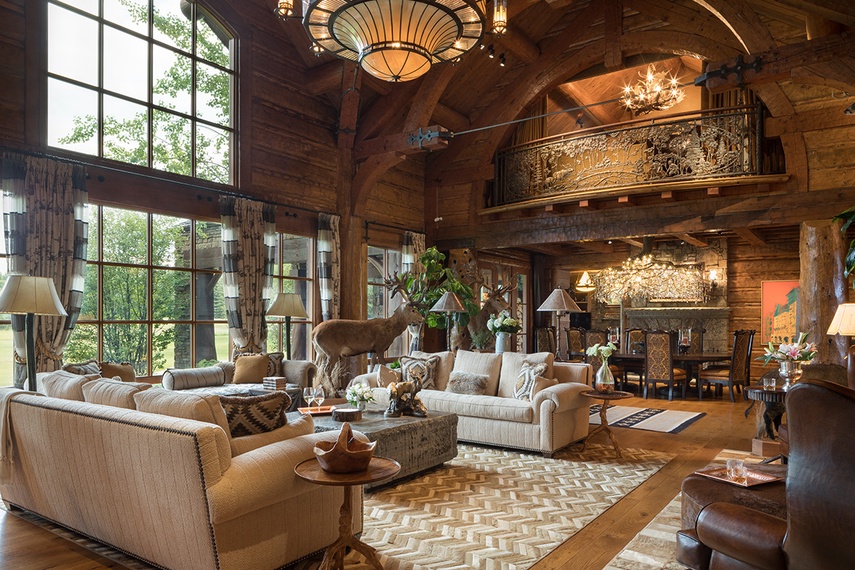 Great Room - Royal Wulff Lodge - Jackson Hole, WY - Private Luxury Villa Rental