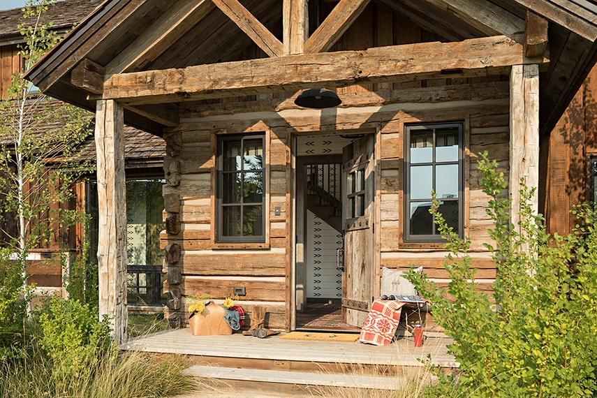 Front Door - Four Pines 08 - Teton Village, WY - Luxury Villa Rental