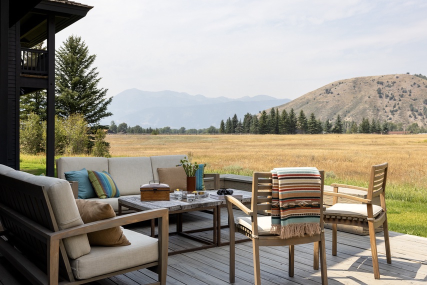 Deck - Retreat on the Creek -  Jackson Hole, WY - Luxury Villa Rental