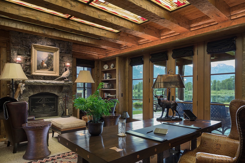 Office - Royal Wulff Lodge - Jackson Hole, WY - Private Luxury Villa Rental
