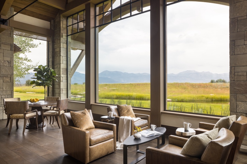 Great Room - Le Refuge - Jackson Hole, Wyoming - Luxury Villa Rental