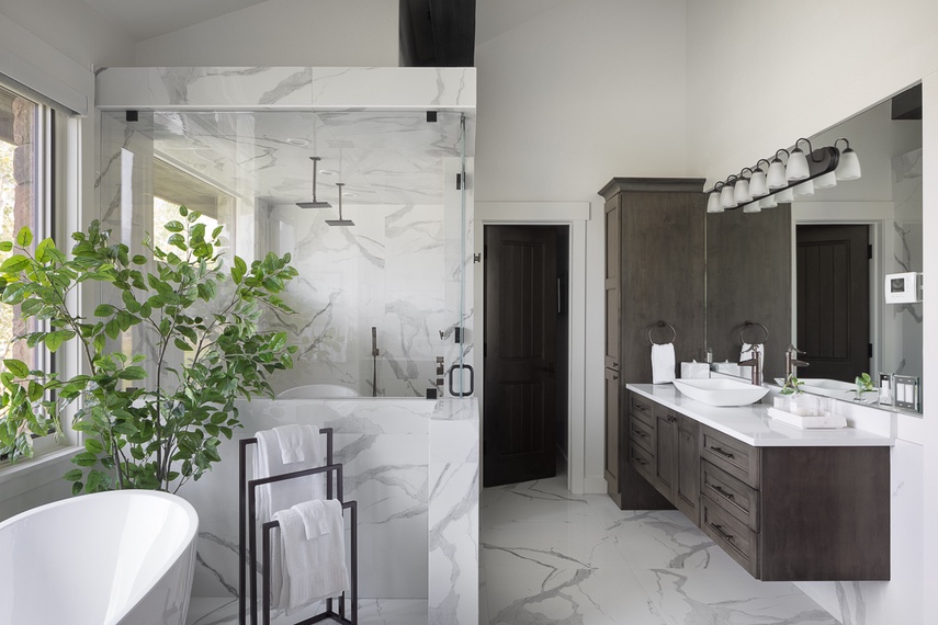 Primary Bathroom - Northern Exposure - Jackson, WY - Luxury Villa Rental
