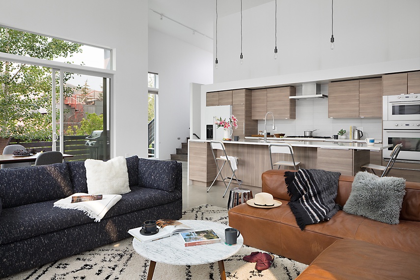 Great Room and Kitchen - Taminah Retreat - Jackson, WY - Luxury Villa Rental