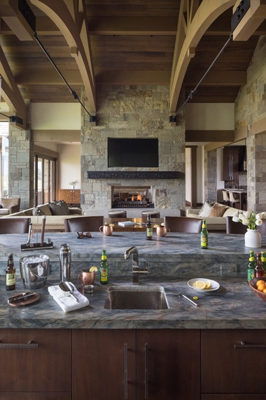 Bar - Le Refuge - Jackson Hole, Wyoming - Luxury Villa Rental