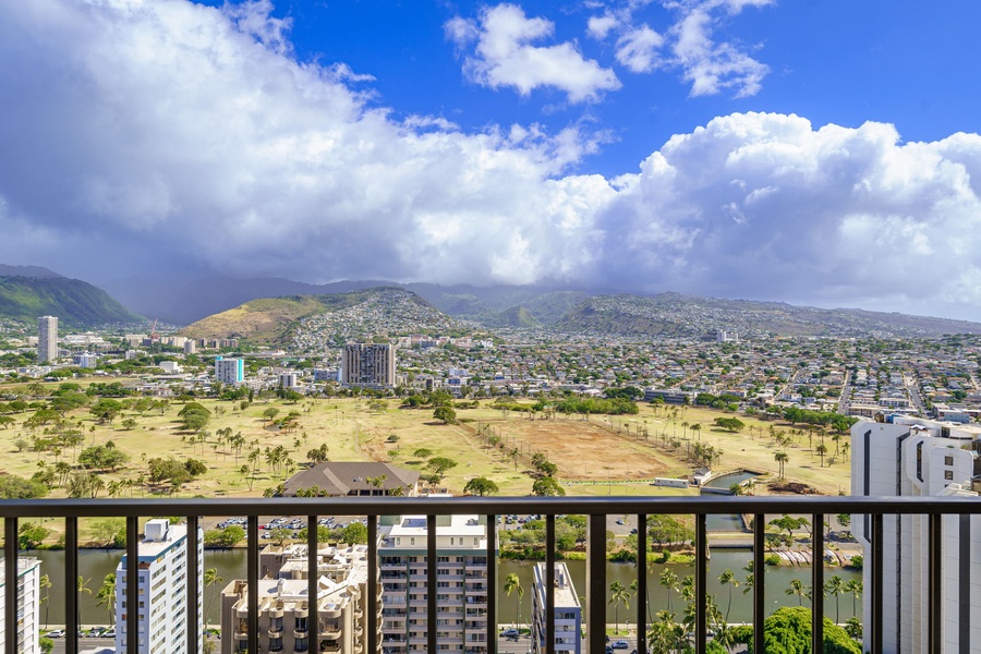 Private balcony with panoramic views, a great spot to enjoy your morning coffee or evening sunset.