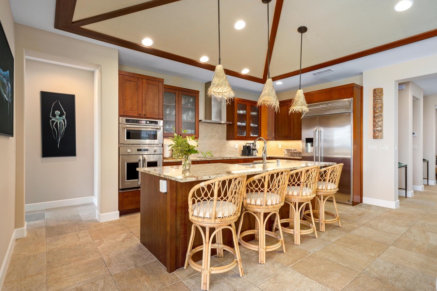 Kitchen island seating for four