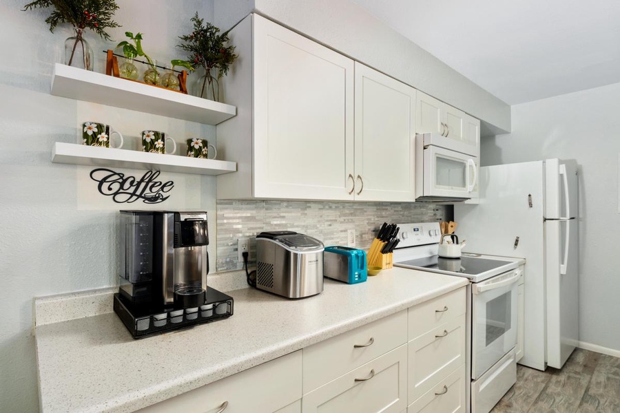 Ample kitchen space