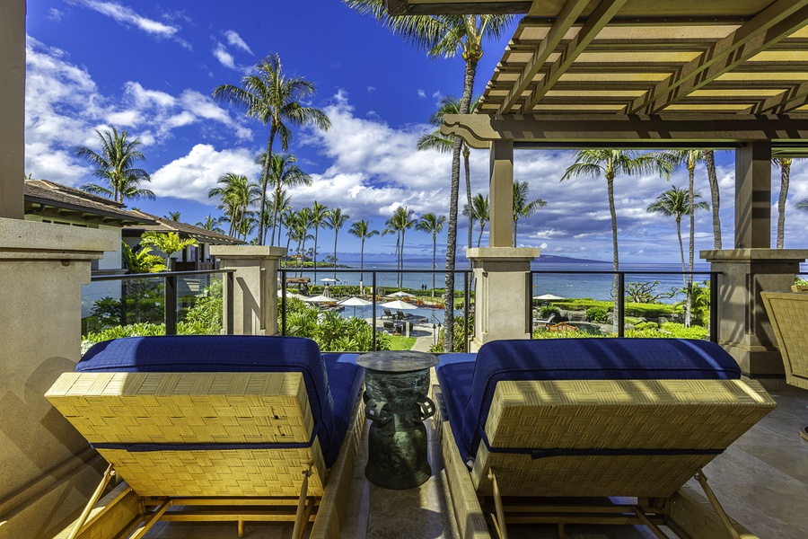 Enjoy a book on your private lanai