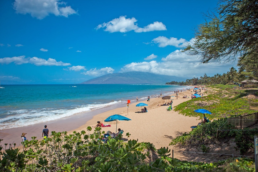 Enjoy morning or evening strolls along the beach