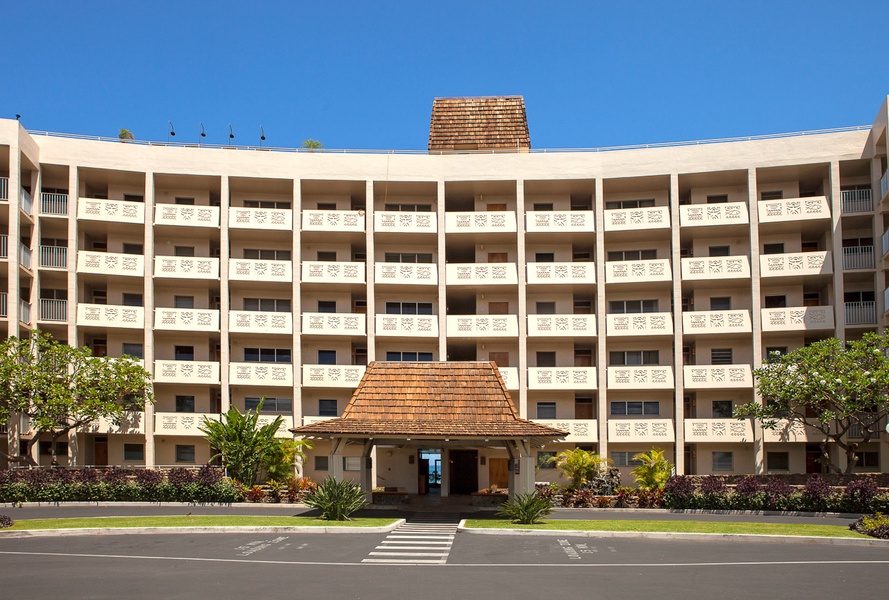 Entry way to the onsite office and elevators