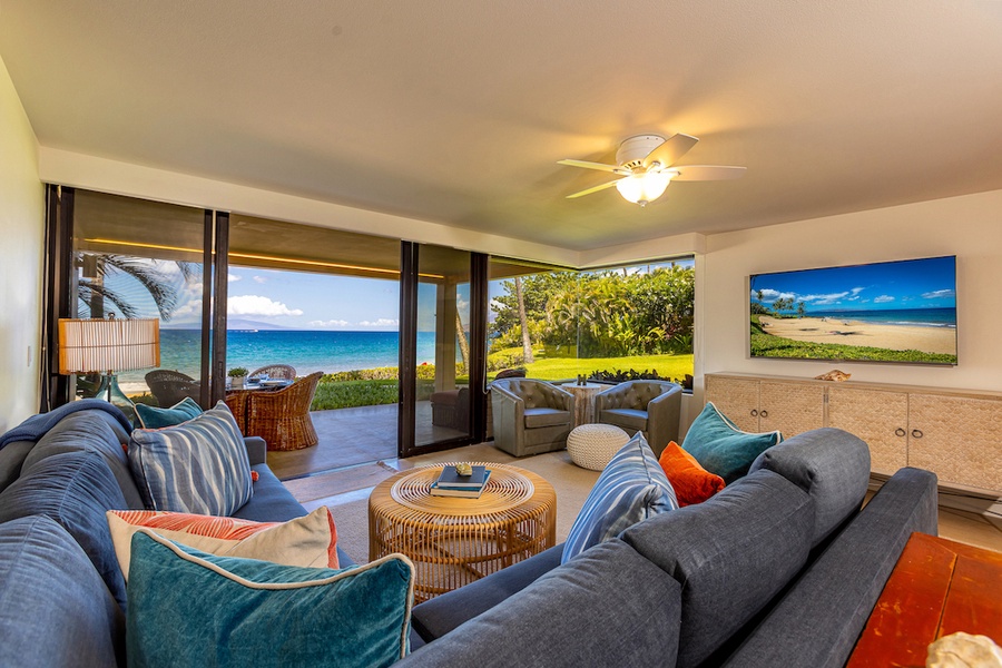 Gorgeous ocean view from the living room