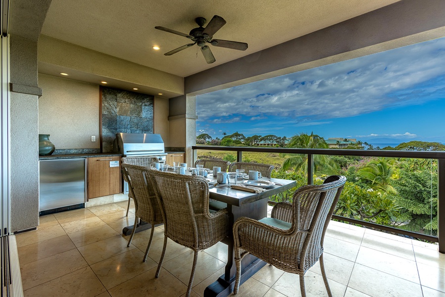 BBQ Grill on the Private Lanai
