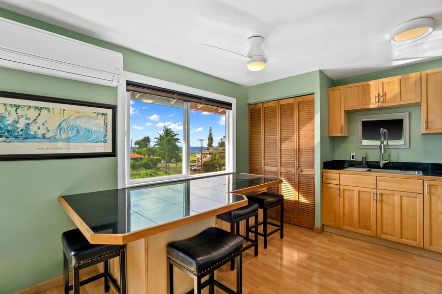 Watch the Surf from the Kitchen